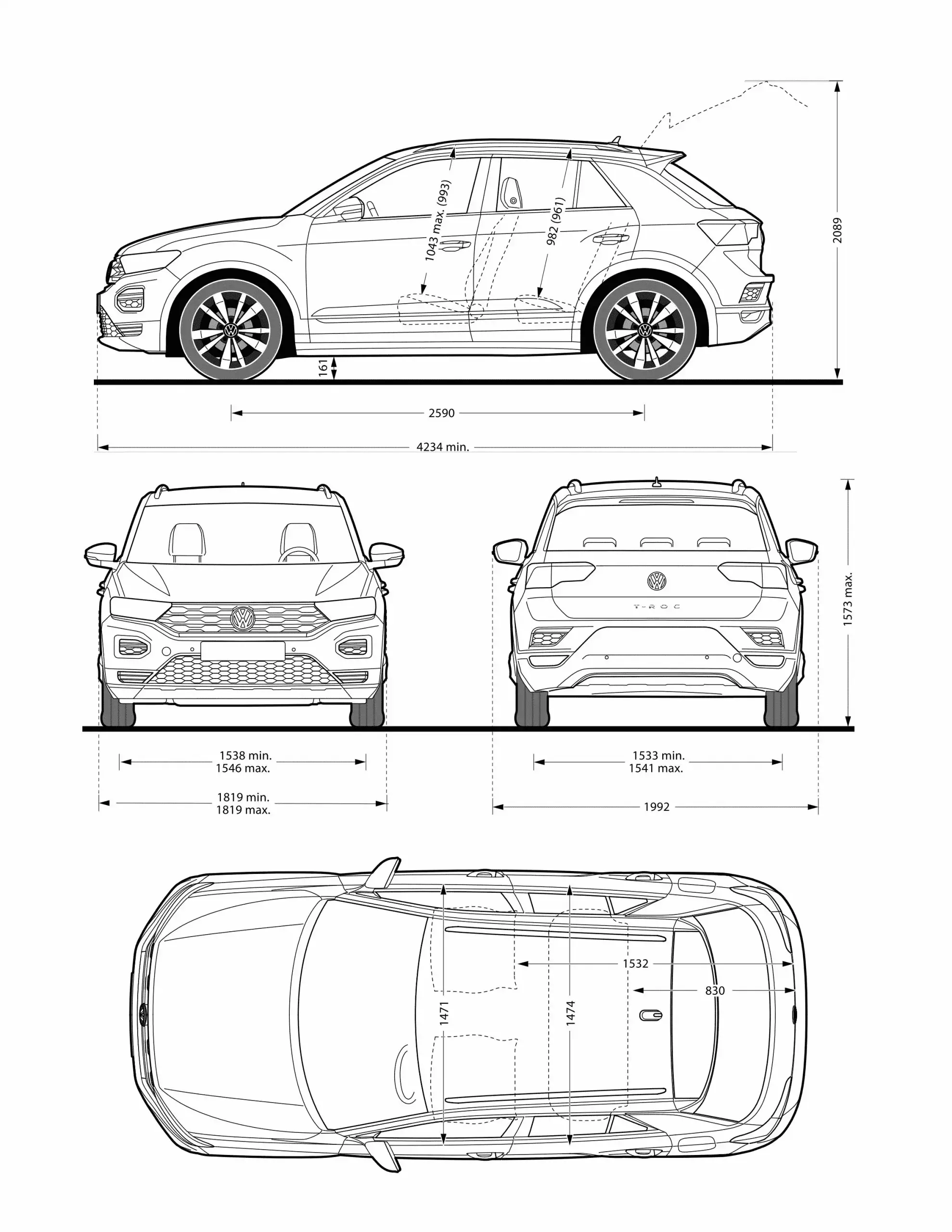 Funkčnost a komfort Volkswagen T-Roc