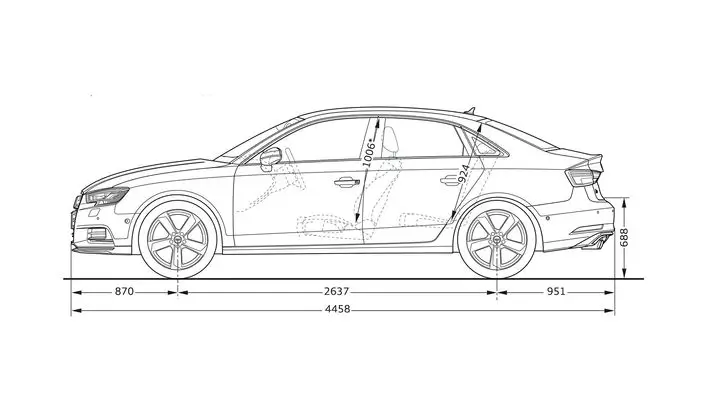 Rozmery Audi A3