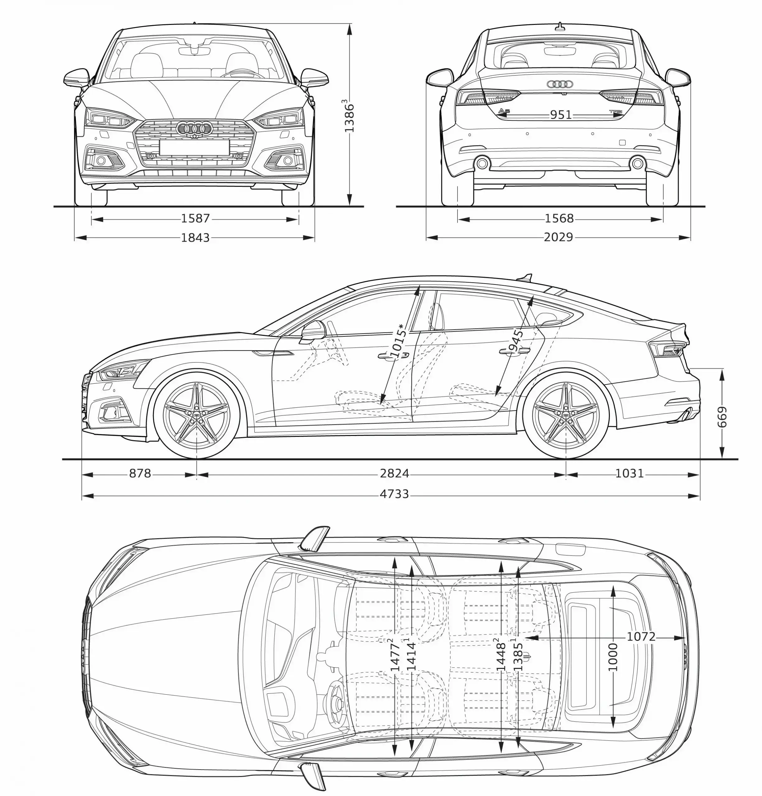 Rozmery Audi A5