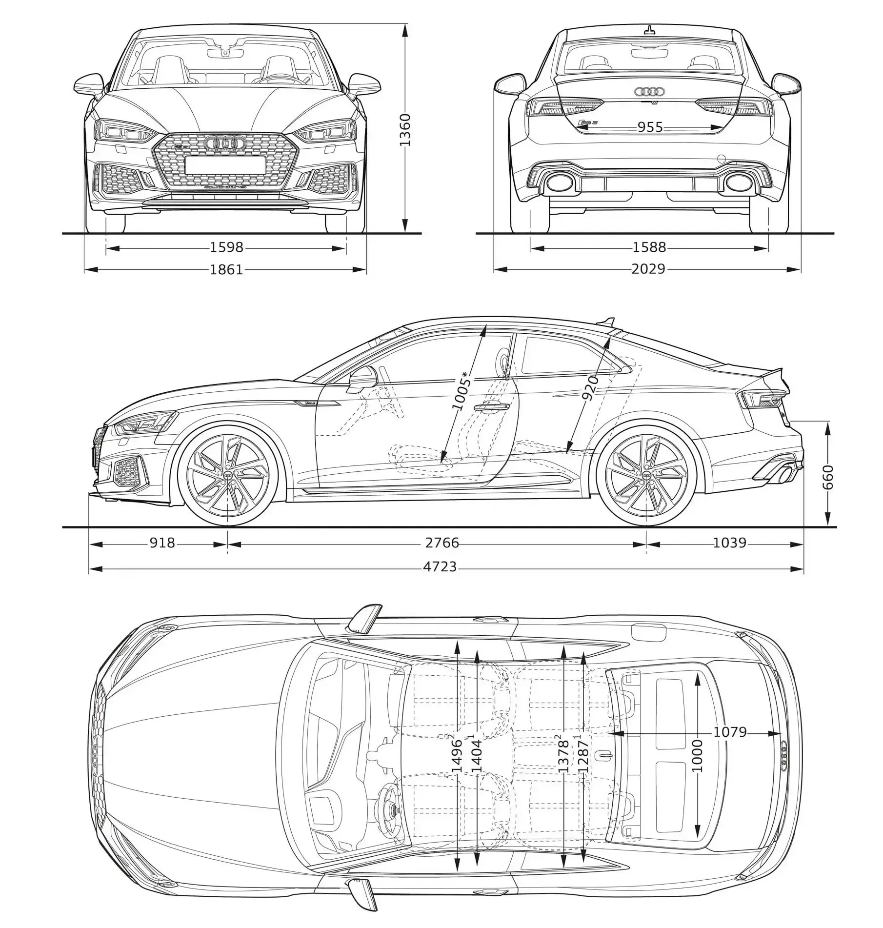 Rozmery Audi RS5