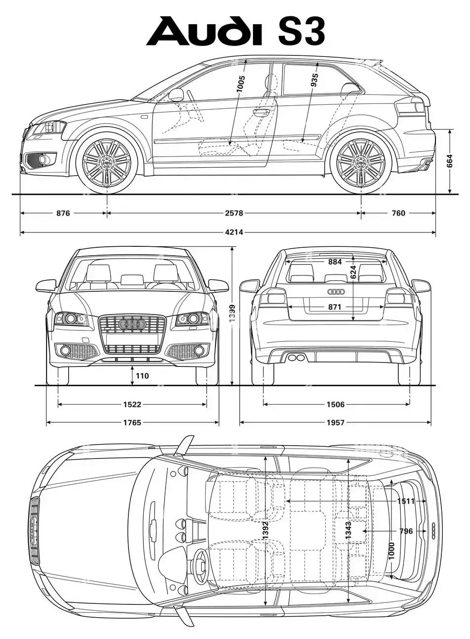 Rozmery Audi S3