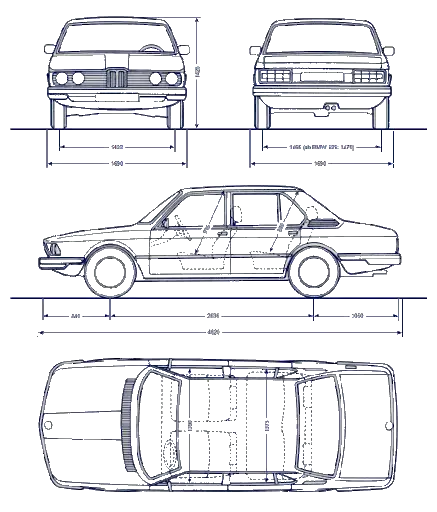 Rozmery BMW E12