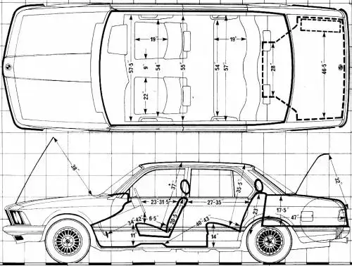 Rozmery BMW E23