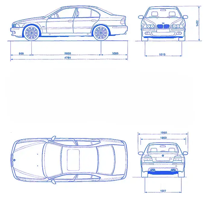 Rozmery BMW E39