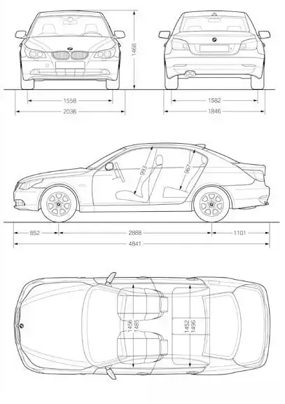 Rozmery BMW E60