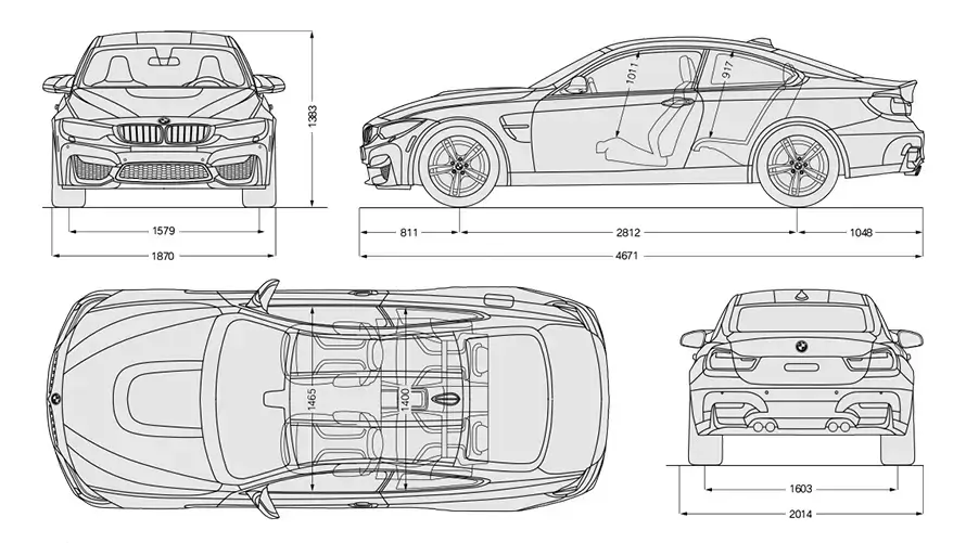 Rozmery BMW F82