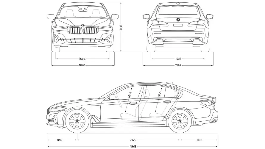 Rozmery BMW G30