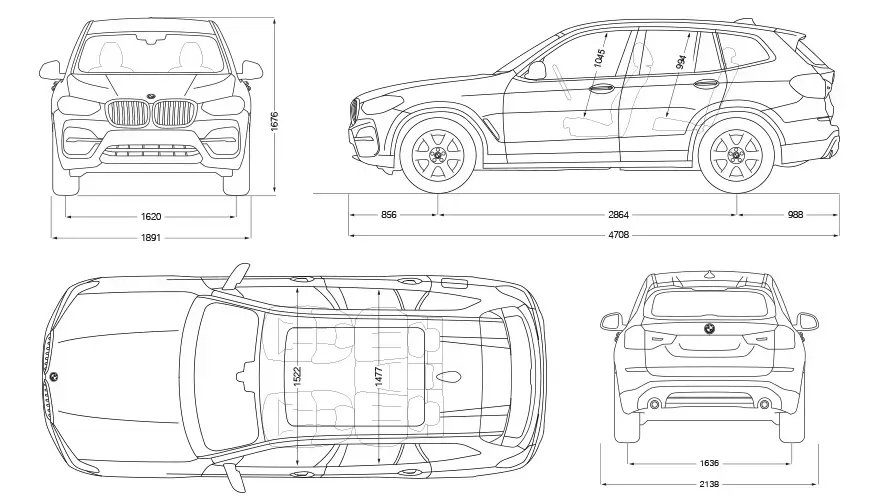 Rozmery BMW X3