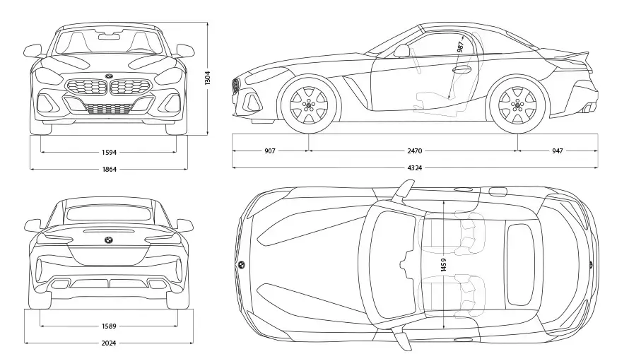 Rozmery BMW Z4