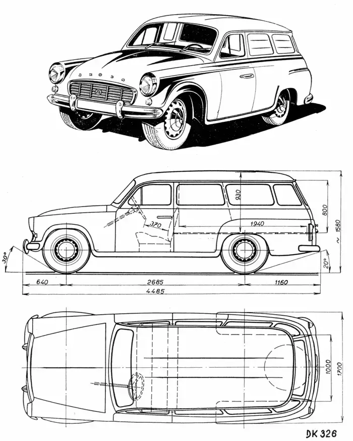 Rozmery Škoda 1202