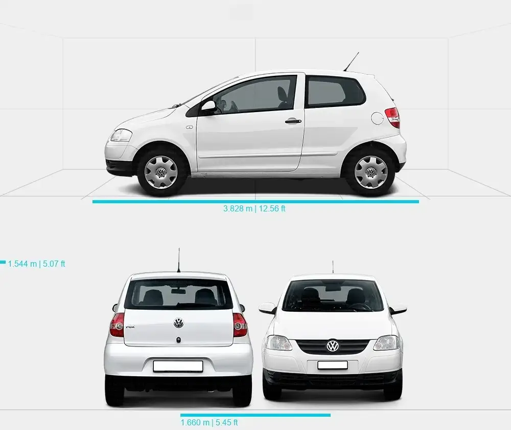 Rozmery Volkswagen Fox