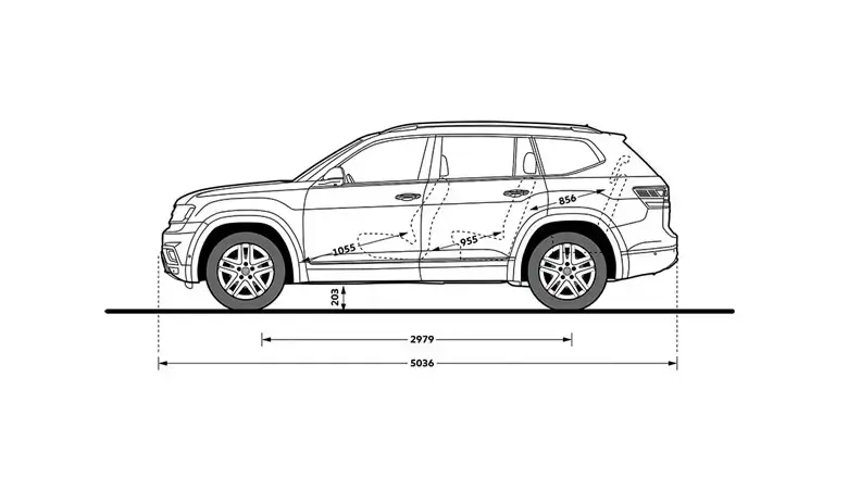 Rozmery Volkswagen Teramont