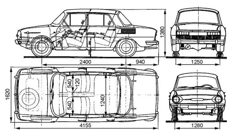 Rozměry Škoda 100