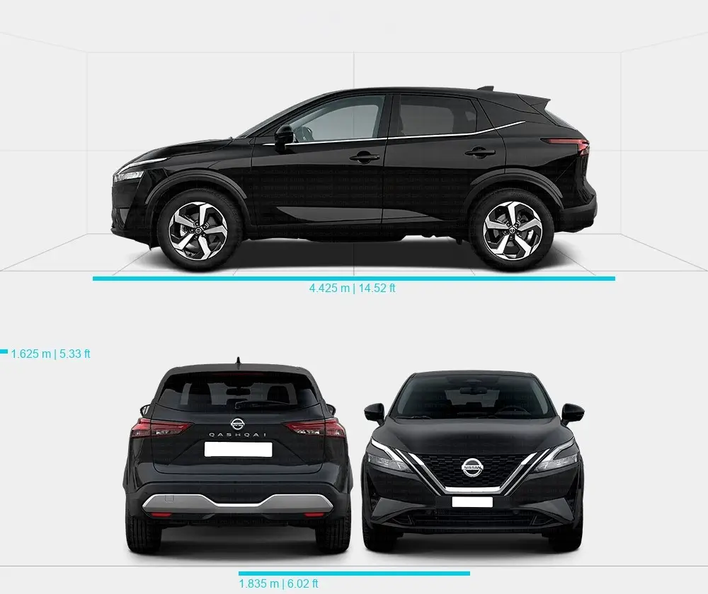 Rozmery Nissan Qashqai