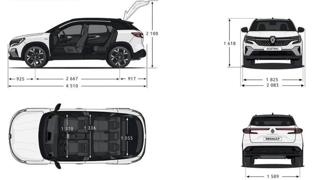 Rozmery Renault Austral